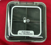 Pill Box Organiser, Travel Tablet Organiser, Easy to Open Pill Box (BOX DAMAGED)