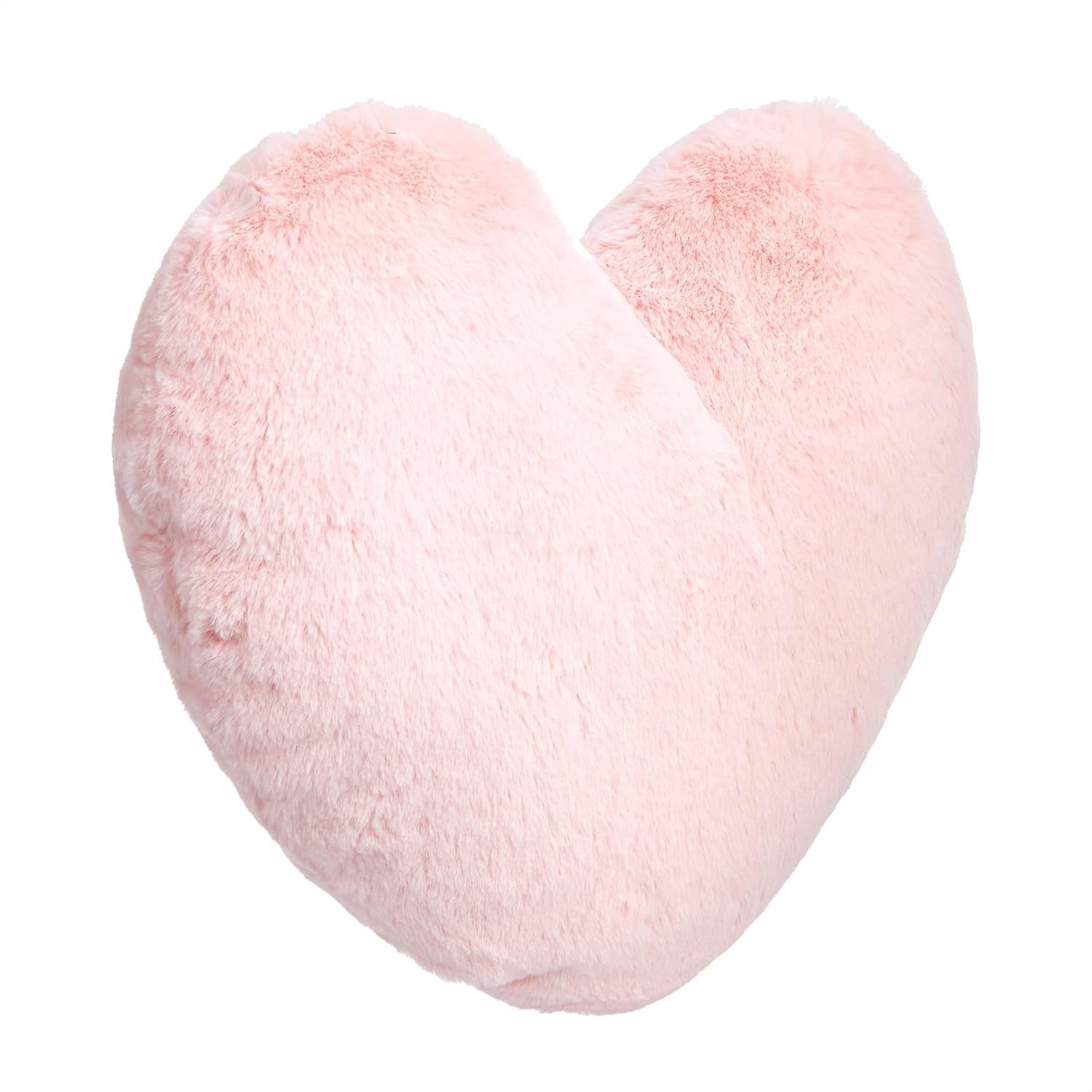 Amazon Basics Peony Pink Heart Decorative Pillow, 45 x 41 cm
