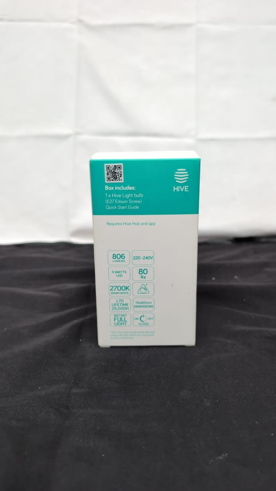 Hive Smart Light Bulb E27 Dimmable - Screw,Warm White,Works with Amazon Alexa,