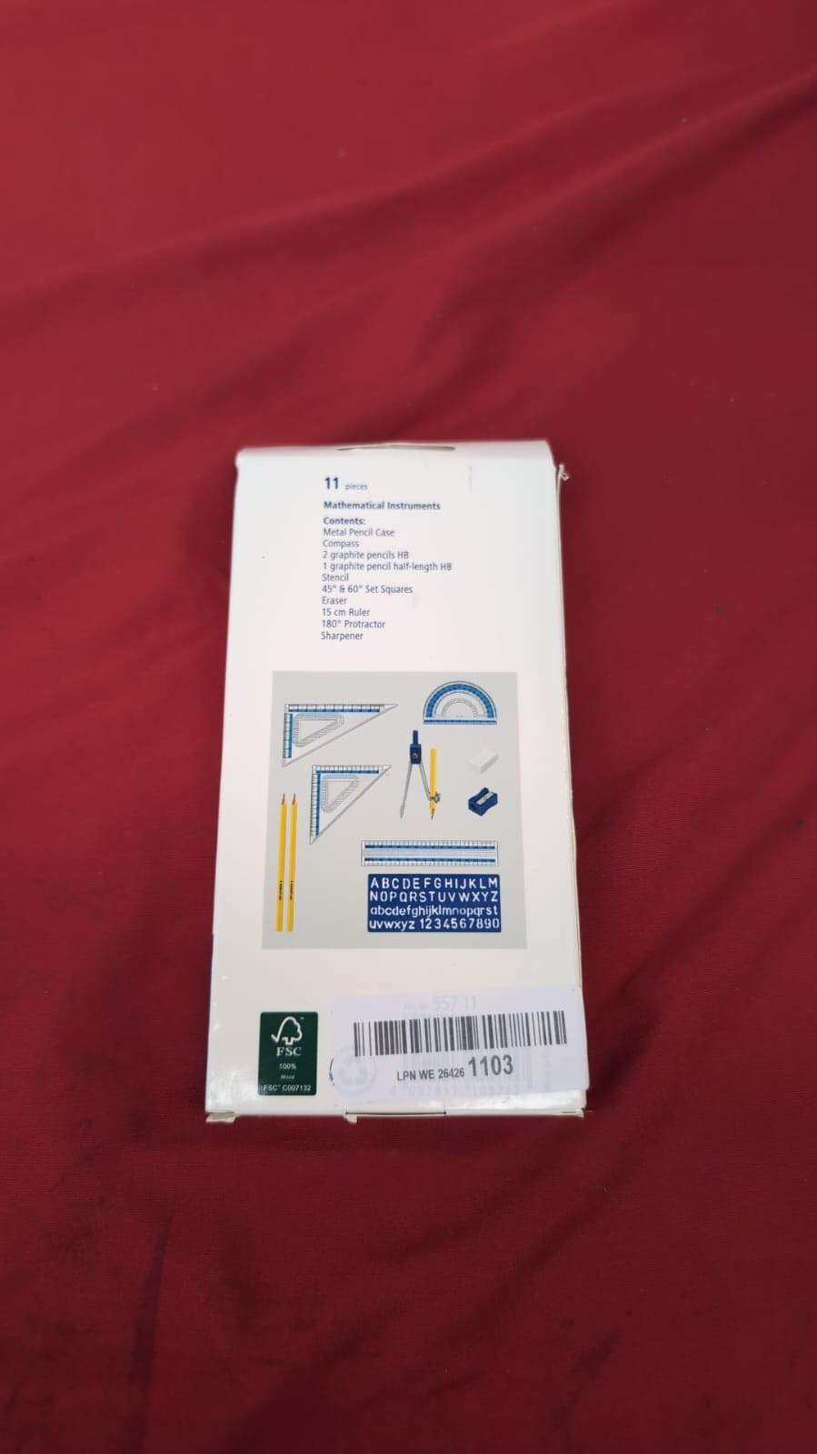 STAEDTLER 557 11 Noris Maths Set with Storage Tin 11 Pieces (packaging damaged)