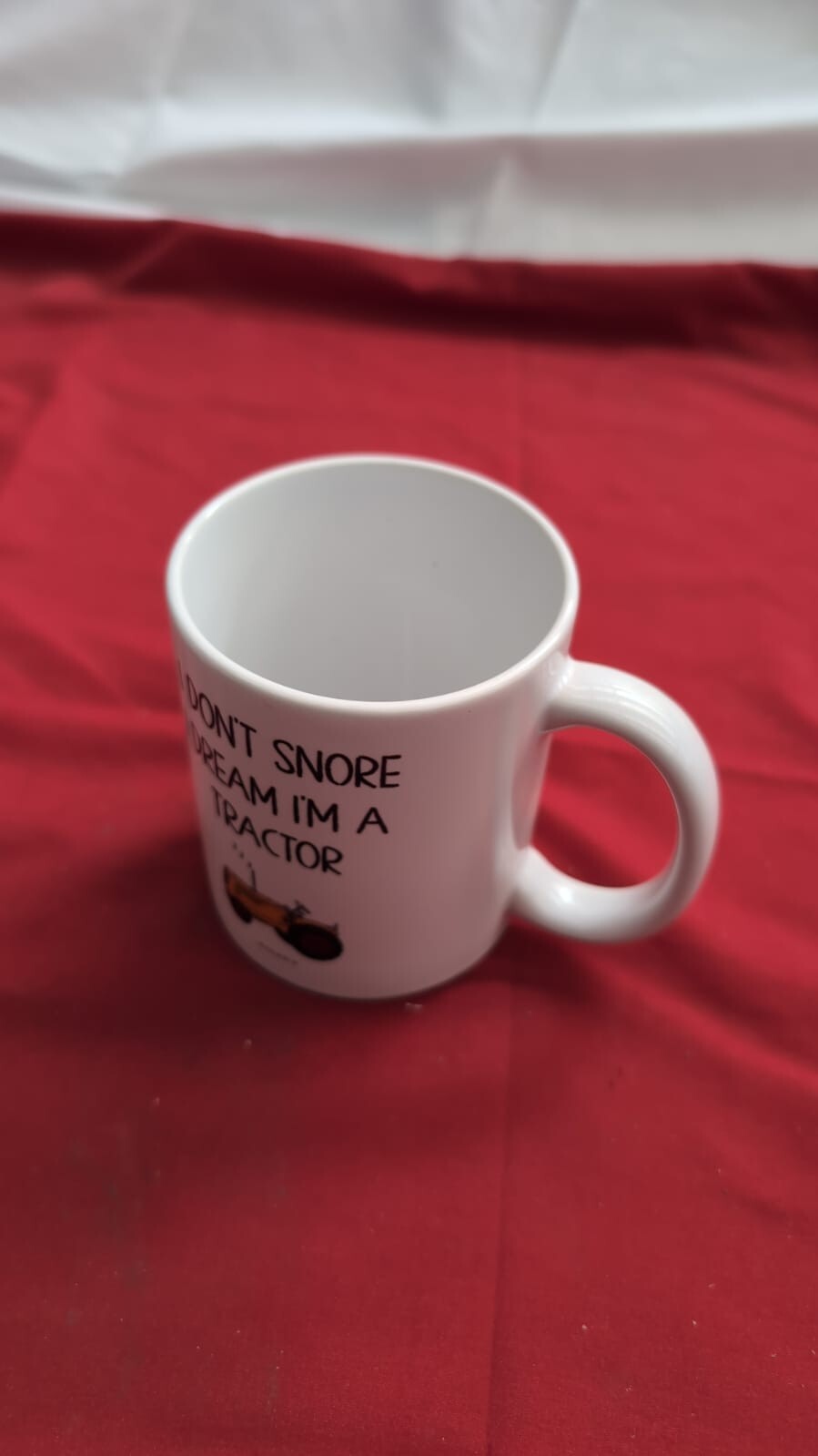 Stuff4 I Don't Snore, I Dream I'm a Tractor, 11oz Ceramic Dishwasher Safe