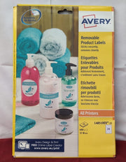 Avery Removable, Printable, Multi Purpose Circle Labels, (packaging damaged)
