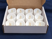12 Pcs Led Tea Lights Candles, Automatically, Plastic Warm White