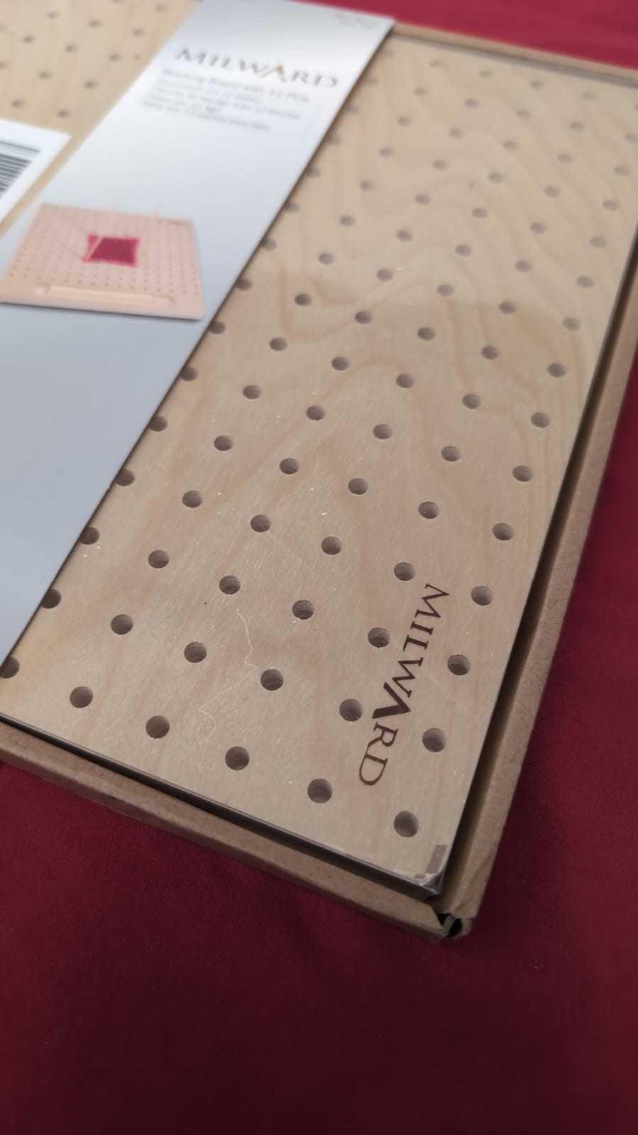 MILWARDS  Blocking Board with 12 Pins, Wood(WAREHOUSE DAMAGE)