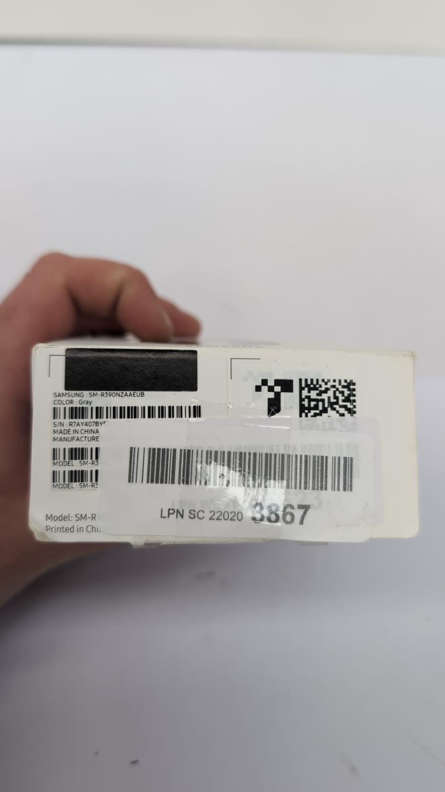 Samsung Galaxy Fit3 (Gray), 40mm AMOLED Display with Aluminium Body(USED)