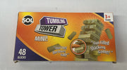 SOL Mini Tumble Tower, Wooden Stacking Tumbling Blocks, Balancing Game for Kids