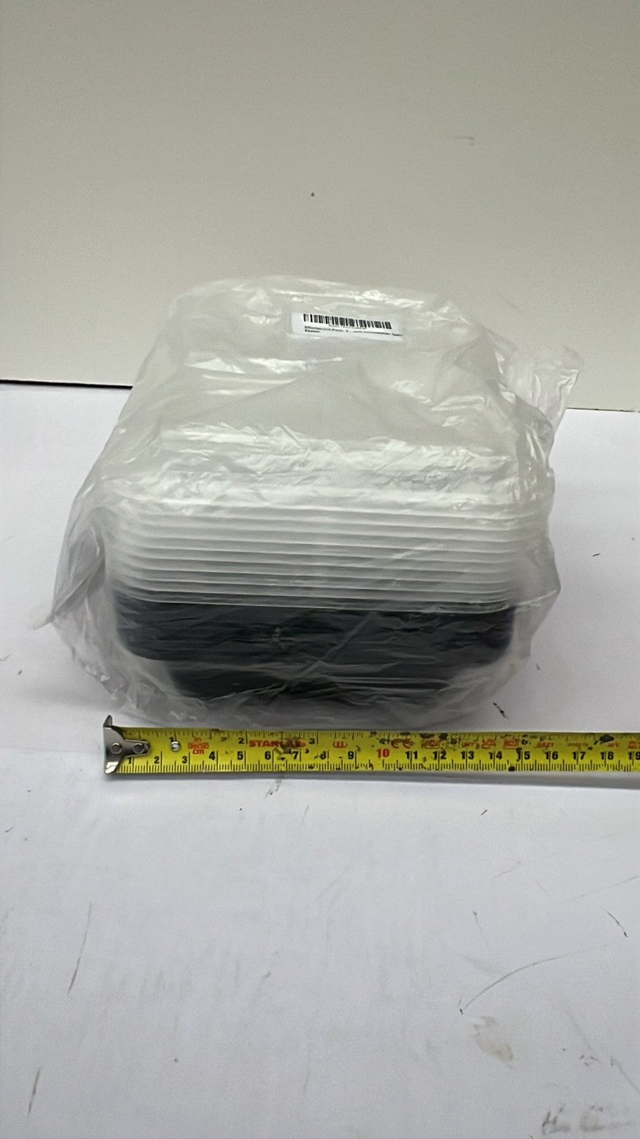 (10 Pack, 32oz) 2 Compartment Plastic Meal Prep Containers - Reusable