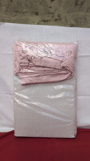 Brushed Soft Touch  Duvet Cover Bedding Set Pink, Double(packaging damaged)