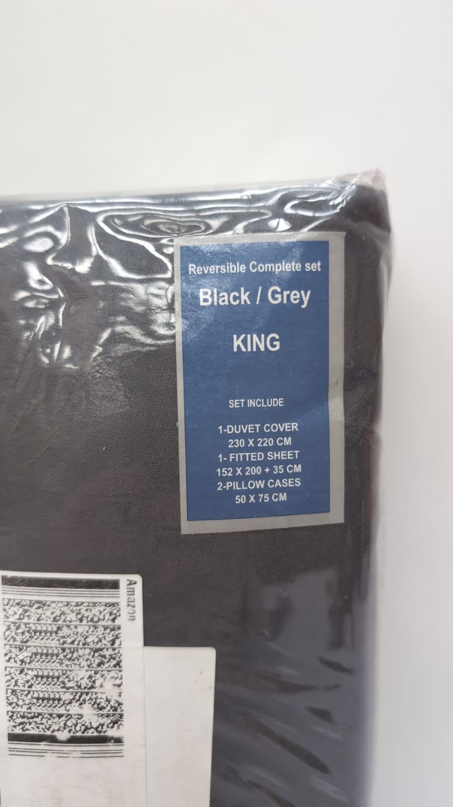 Adams Duvet Cover Quilt Cover Bedding Set Reversible King(PACK DAMAGED)