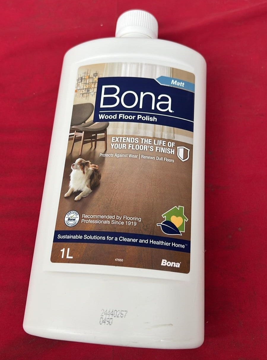 Bona Wood Floor Polish, 1 Litre Bottle