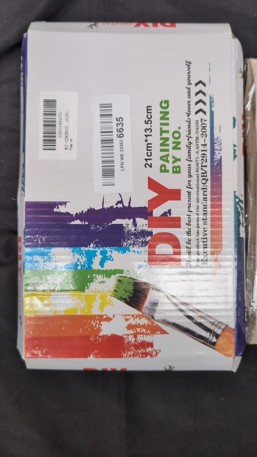 DIY Paint by Numbers Kit – Kanagawa Great Wave Sunset with Brushes & Paints
