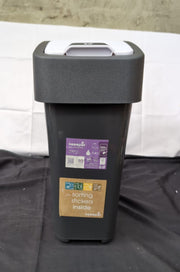 keeeper Premium Waste Bin with Flip Lid, Soft Touch, 10L, Magne, (SCUFFED LID)