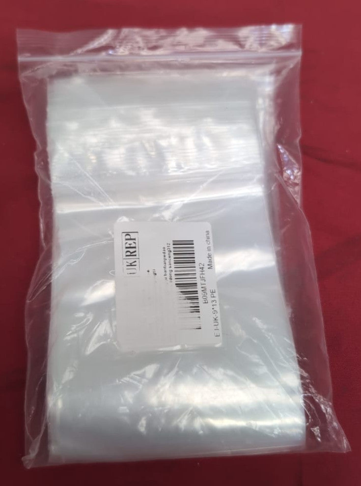 RFWIN Grip Seal Bags Resealable Zip Poly 9 X 13cm Small Plastic (75pack)