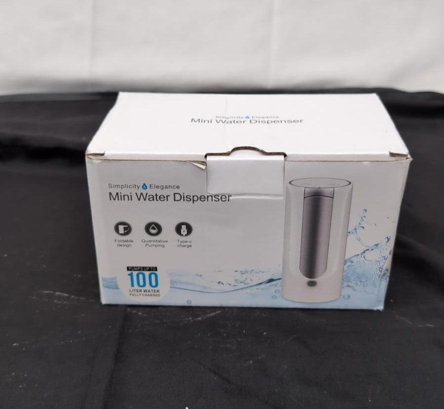 Mini Water Dispenser LED Display USB Charging Wireless Simplicity Elegance White