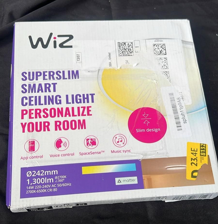 WiZ Tunable White Superslim Smart Connected WiFi Ceiling Mounted Light