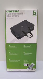 Bo-Camp Grey & Black Storage Bag for Gas Stove Burner – Polyester (Box Damaged)