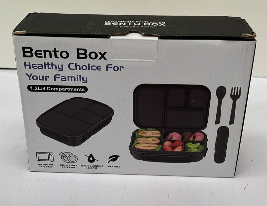 Lunch Box Kids,Bento Box Adult,Leakproof Lunch Containers 1.2 | 4 Compartments