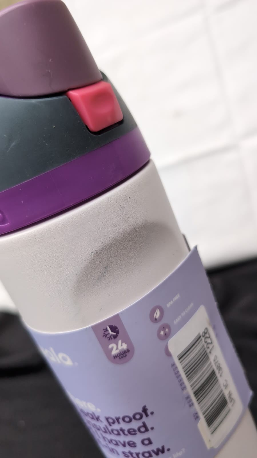 Owala FreeSip Insulated Stainless Steel Water Bottle 710ml,(warehouse damage)