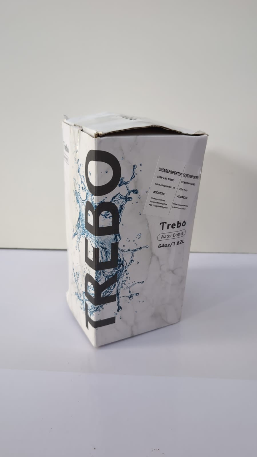 Trebo Insulated Water Bottle ,640zMetal Bottle with Handle (box damaged)