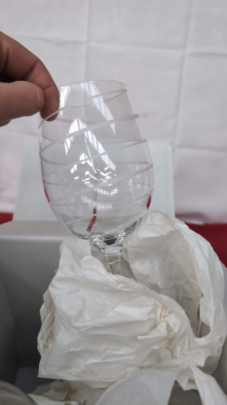 MIKASA “Cheers” Set of 3 Crystal White Wine Glasses, (3 PACK ONLY)