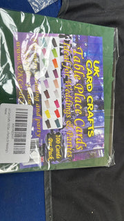 UK Card Crafts 100 Dark Green Blank Table Name Place Cards, Ideal For Parties