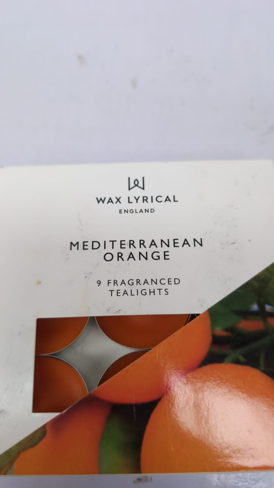 WAX LYRICAL Scented Tealight Candles, Box of 9, Mediterranean Orange