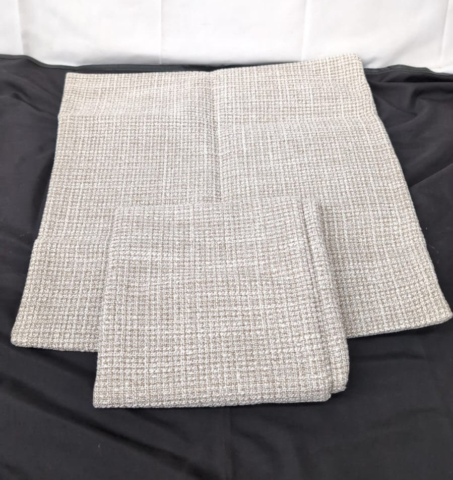 Cushion Covers Set of 2 Linen Decorative Square Pillowcases Covers 40x40cm Beige
