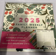Boxclever Press Family Weekly Planner 2025 Calendar