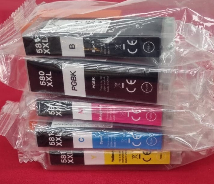 580 & 581 XXL Ink Cartridges Compatible for Canon (box damaged)