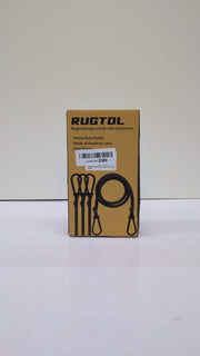 Heavy Duty Bungee Cords w/ Carabiner Hooks – Strong Straps (Box Damaged)
