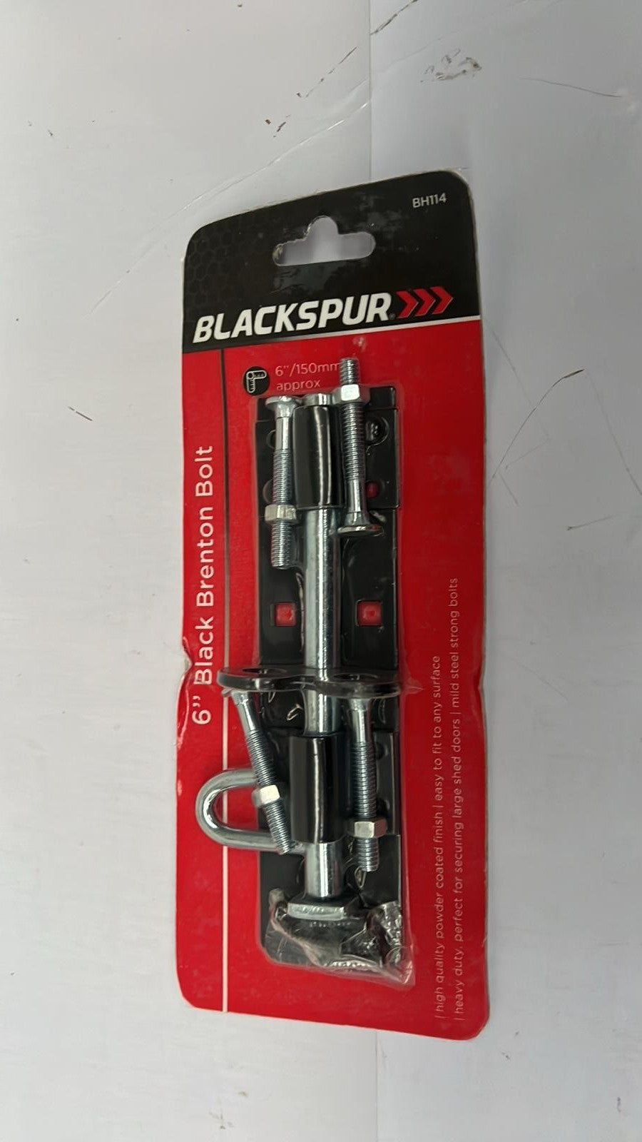 Blackspur 6" black brenton bolt 150mm