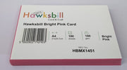 Hawksbill A4 Pink 180 GSM Premium Pink Cardstock Pack of 100