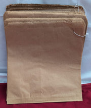 Reusable Food Pouches Paper Large Square Bottom Bags (60 pack - 25cm x 25cm)