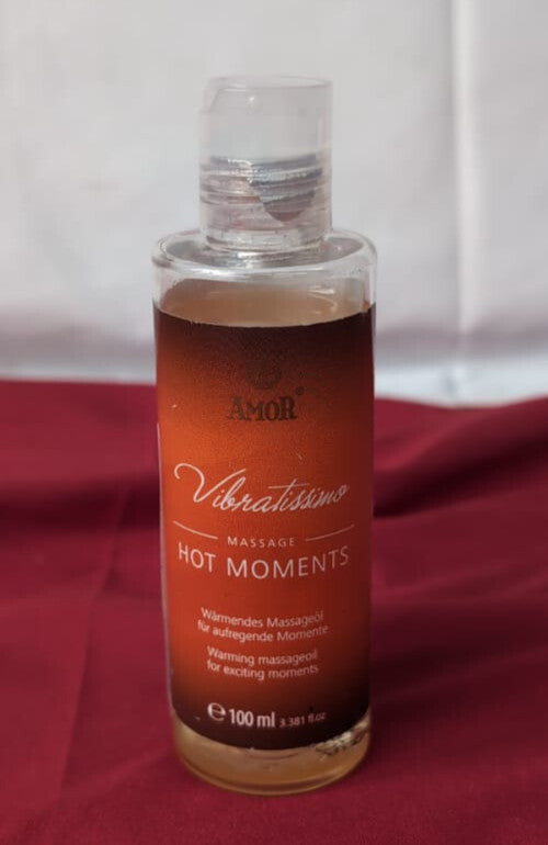 Vibratissimo “Hot Moments” Warming, Soothing Massage Oil, Erotic Love 100 ml