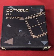 Portable Pill Organiser Travel Small Box with 8 Compartments Plastic light green