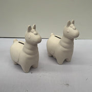 Lovely Llama Ceramic Coin Banks 2 packs