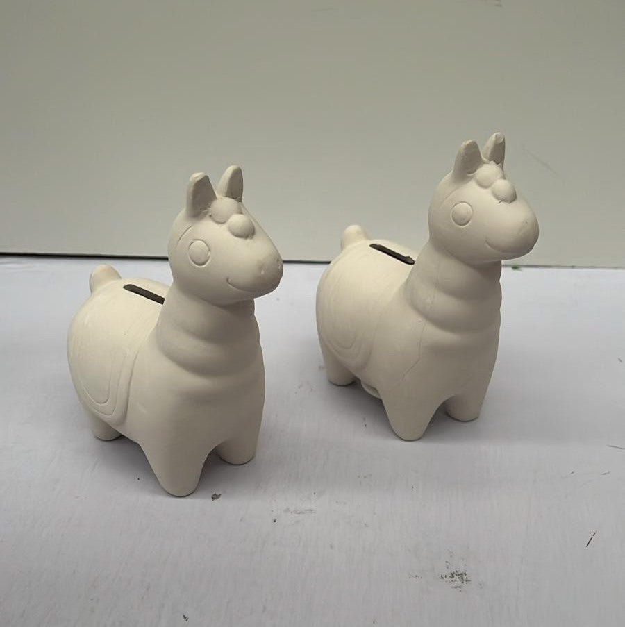 Lovely Llama Ceramic Coin Banks 2 packs