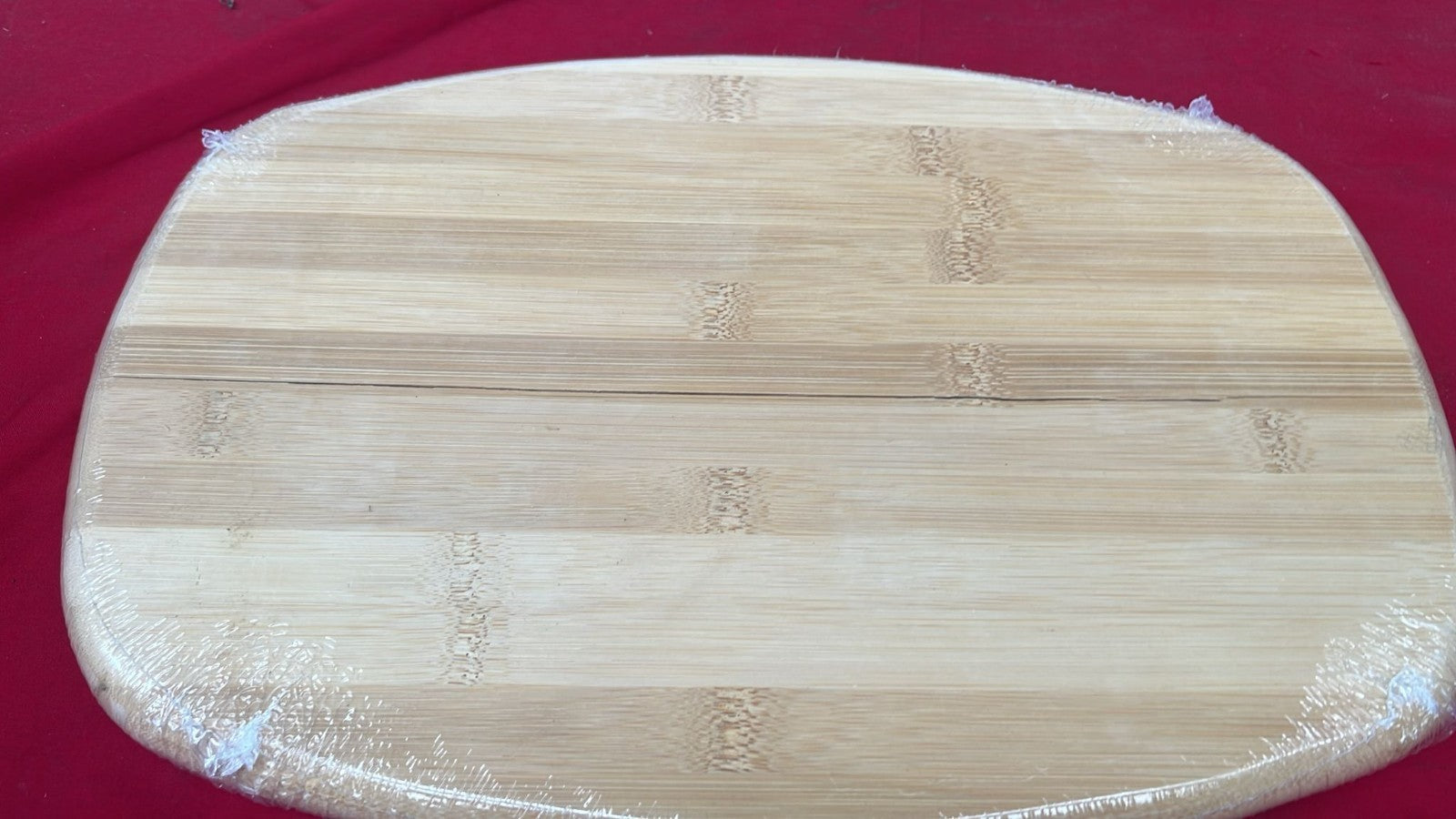Oval Bread Cutting Board Bambu (Fracture in back board)