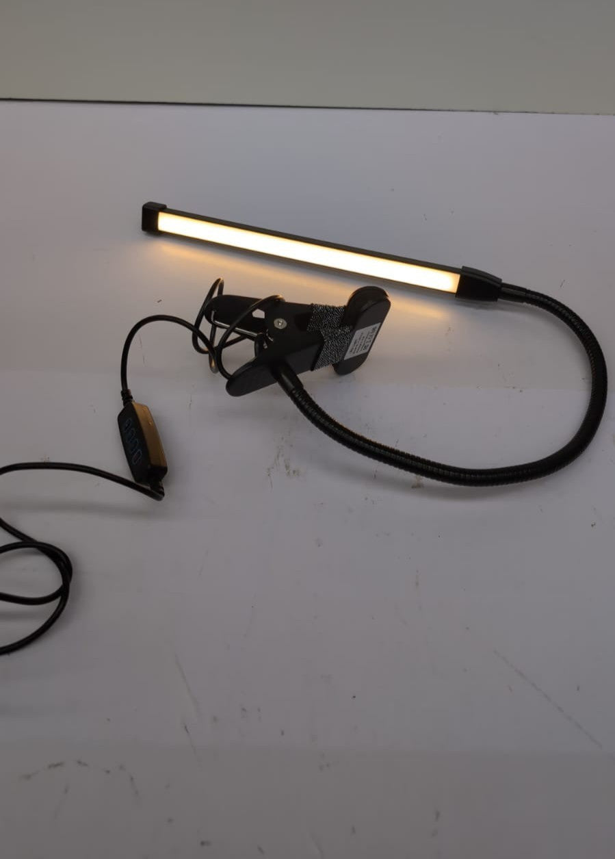 8 W Desk Lamp, Dimmable USB Clamp Lights with 3 Modes (no packaging)
