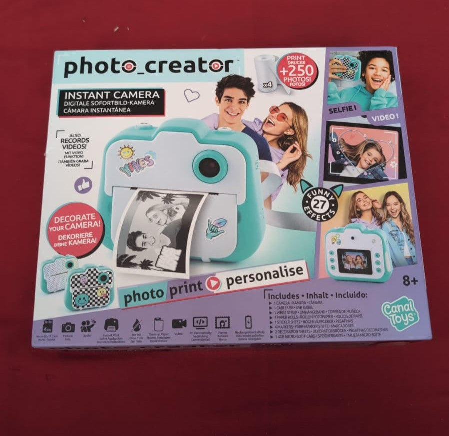 Photo Creator Instant  Kids Digital Camera w/ Built-In Printer(USED)