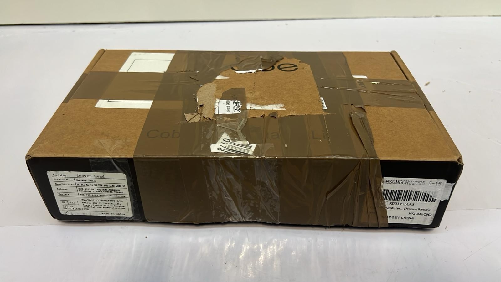 Cobbe Hard Water Filter Shower Head and Hose (BOX DAMAGED)