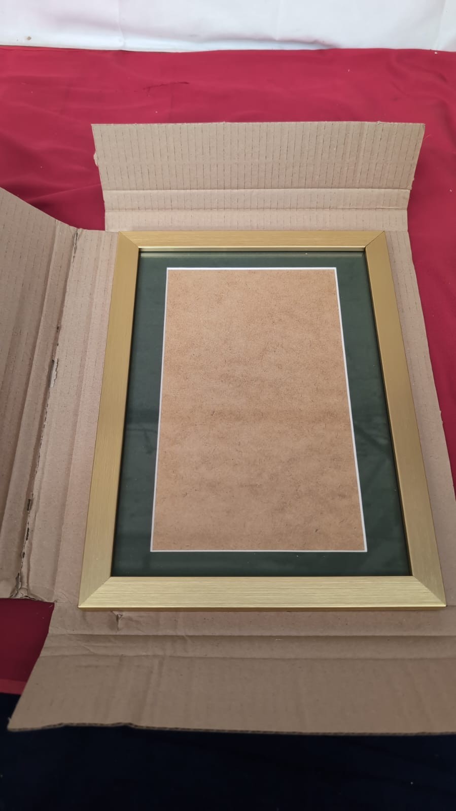 Simpson Range Gold,With  Green Mount for A4 ,Fitted with Real Glass