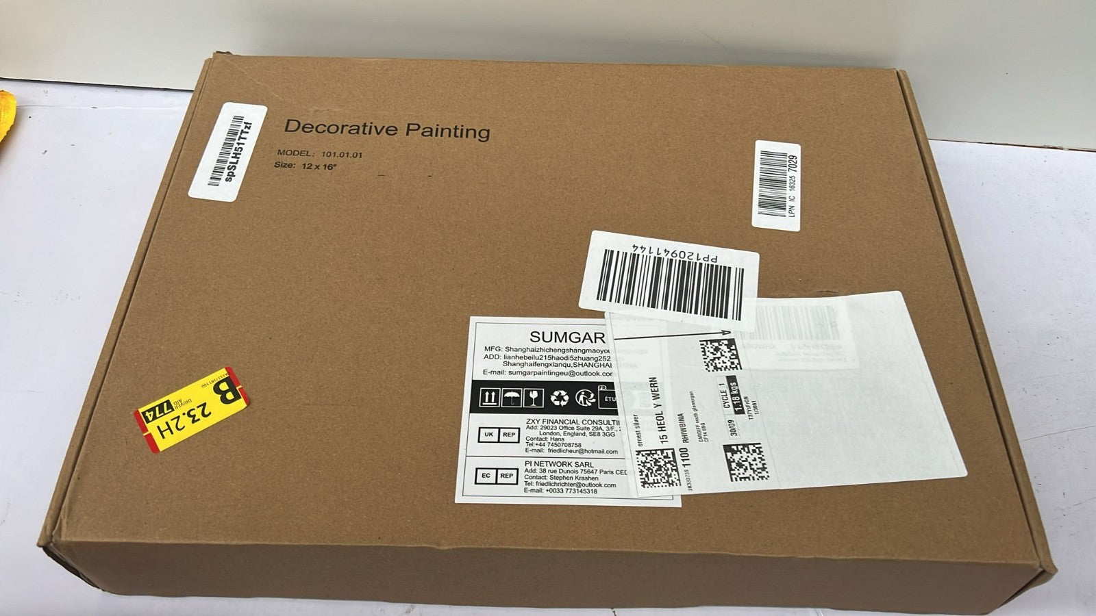 Wall Art Canvas Painting Gold Floral Botanical Posters 16"x20" (3 Packs)