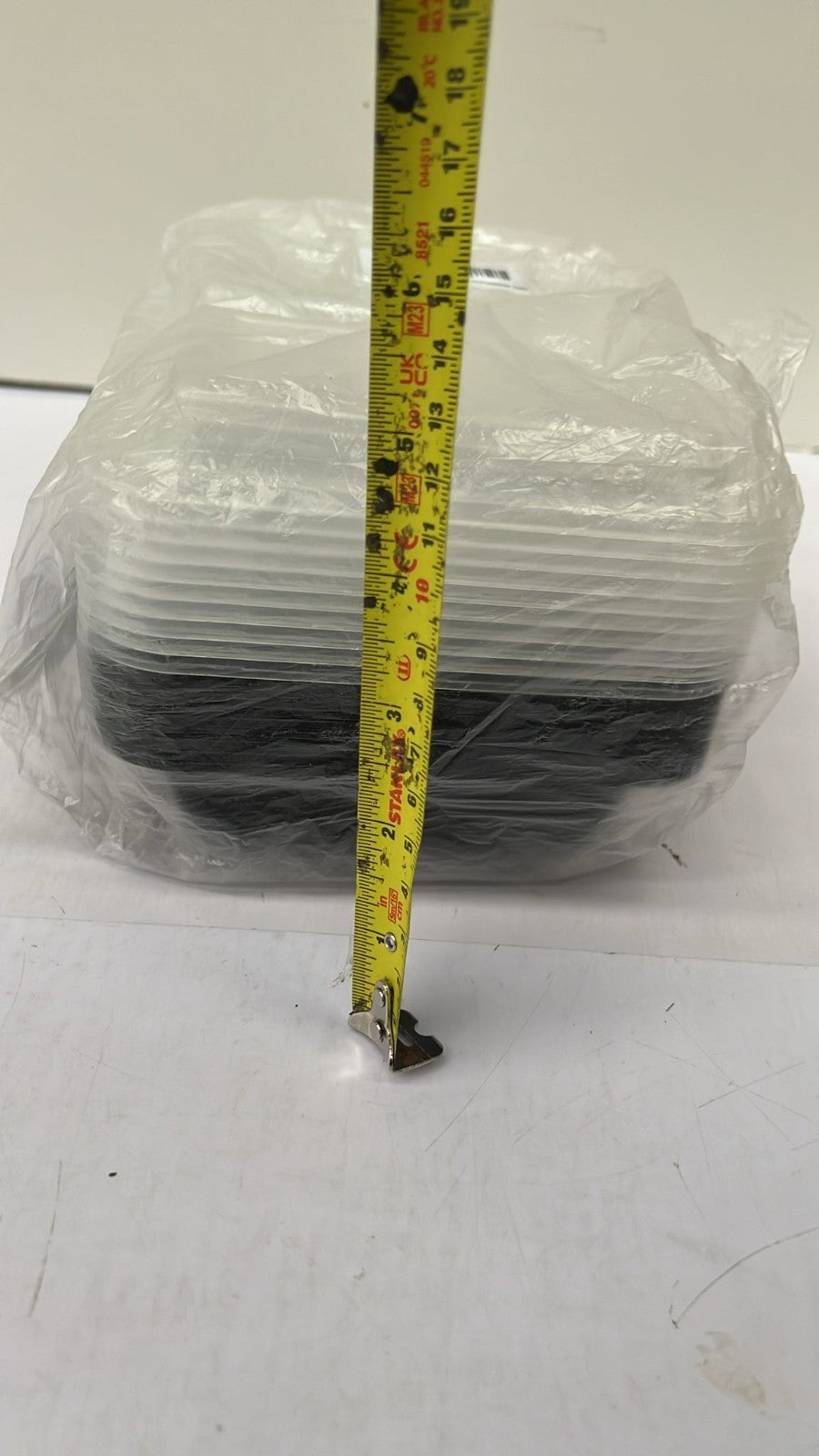 (10 Pack, 32oz) 2 Compartment Plastic Meal Prep Containers - Reusable