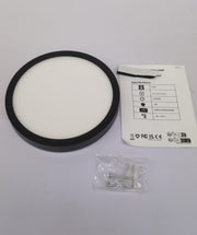 1PACK LED Flush Mount Ceiling Light Fixture, 3000K-4000K-6500K & 100W BLACK