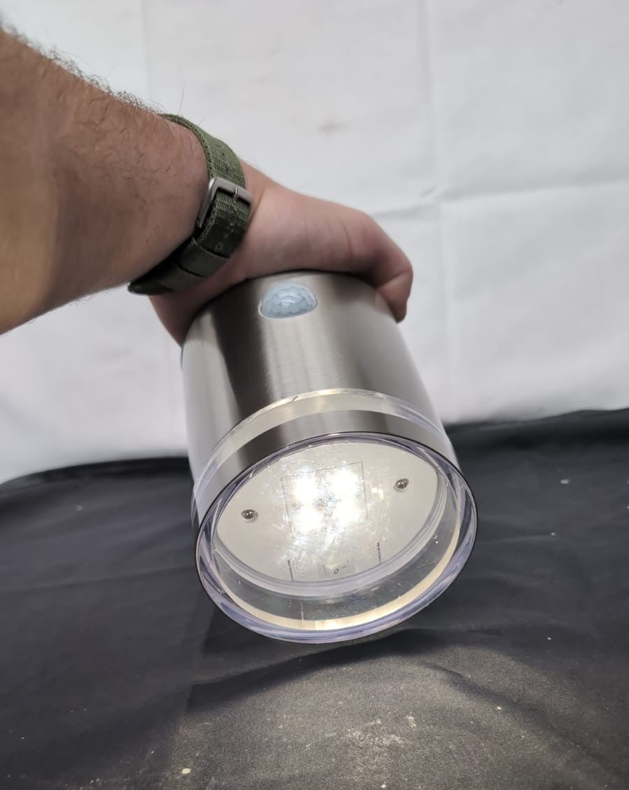 Solar LED Outdoor Wall Light with PIR Motion Sensor,(no screws included)