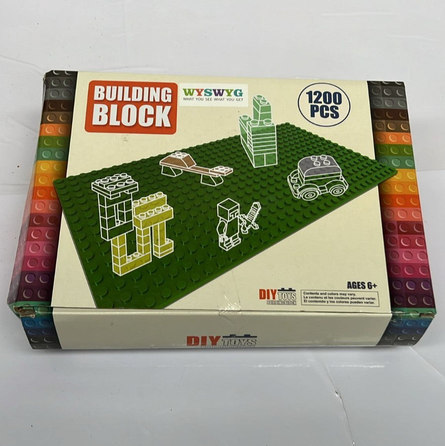 WYSWYG 1200 Piece Building Bricks, Bulk Classic Building Blocks (BOX DAMAGED)