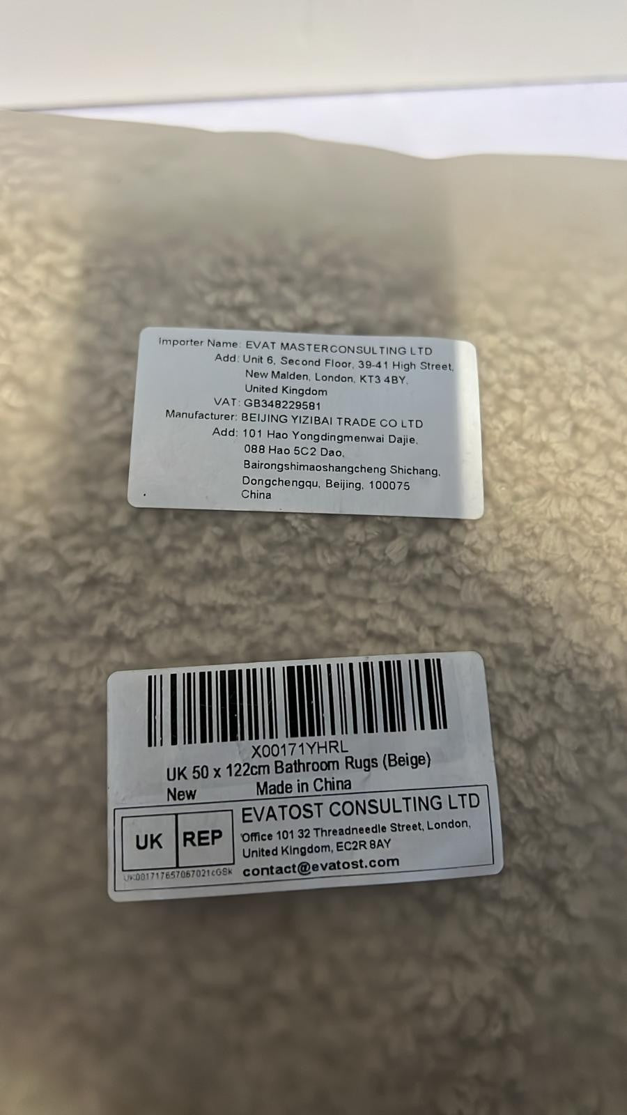 Ultra Soft Bedside Rug Fluffy Microfiber Carpet Runner Floor Mat - 50 x 122cm