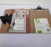QConnect Masonite Clipboard A4 1&Europel WoodenClipboard 2pcs(1clipscratched)