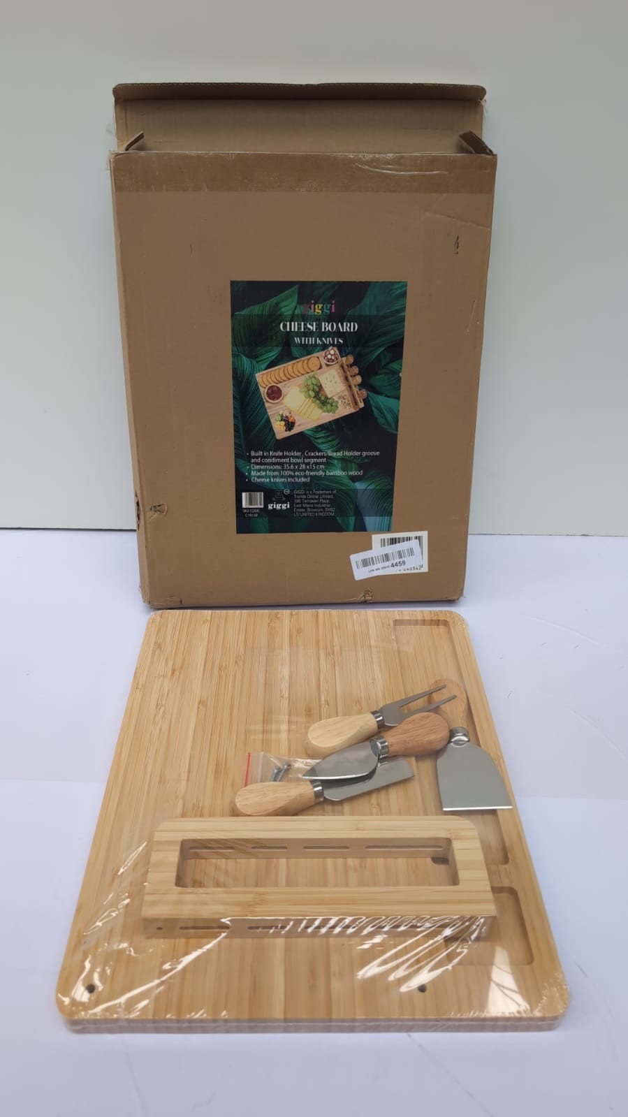 Giggi Bamboo Cheese Board Gift set | Cheese Board Charcuterie Board